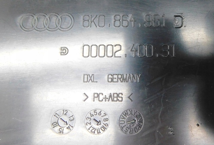 фото №12, Подлокотник туннель средний - audi a4 s4 b8 рестайлинг a5 8t eu