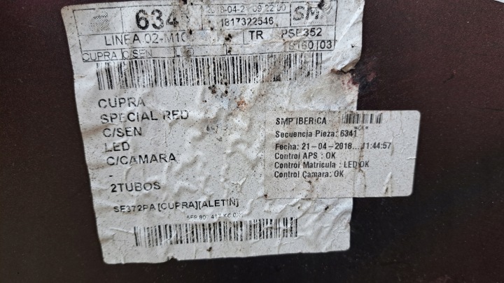 фото №14, Seat leon iii универсал рестайлинг fr бампер задний pdc