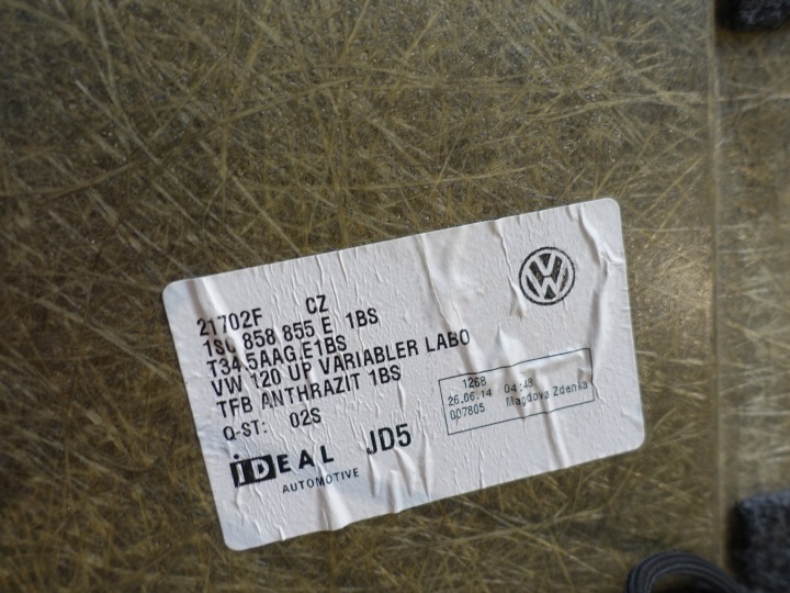 фото №13, Vw up skoda citygo seat 3d сиденья диван прокладка societe van багажник