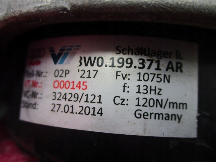 фото №6, Подушка левая двигателя audi a4 s4 b9 8w 8w0199371ar