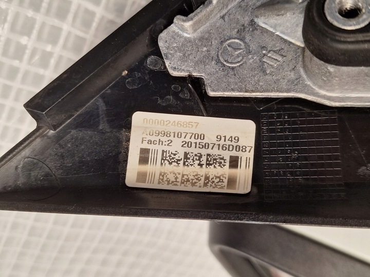 фото №6, Зеркало левое mercedes c klasa w205 205 2014- 16 pin 9+7 ante евро демонтаж