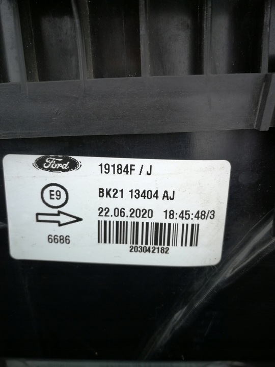 фото №10, Ford transit custom 13- лампа правая задняя правые зад bk21-13404-aj