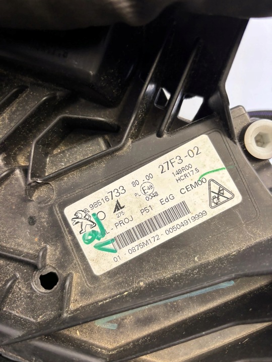 фото №12, Лампа левый перед peugeot 308 iii 3 t10 9851673380