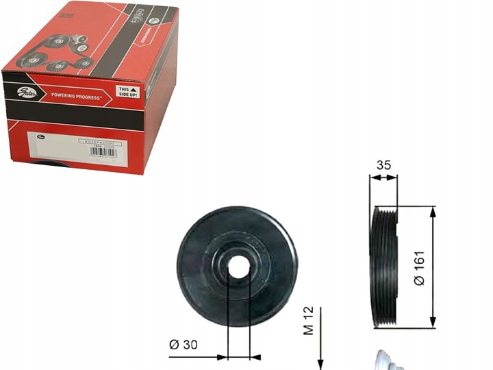 фото №1, Колесо ременное вала коленчатого [gates]