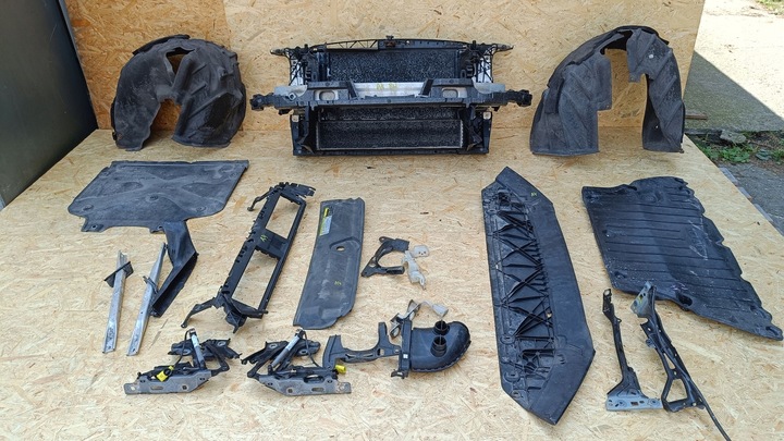 фото №16, Audi a4 8w b9 комплектний бампер pas перед повний led капот 2.0tdi чорний ly9b