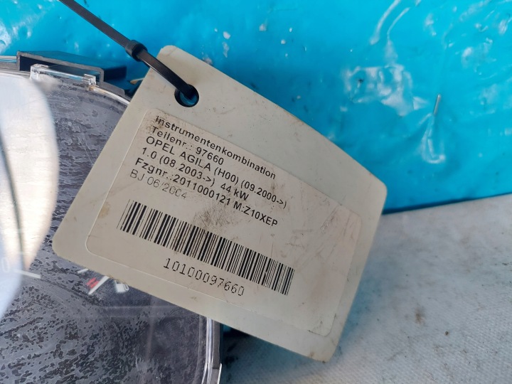 фото №6, Спидометр панель приборов opel agila 1.0 b 09214809