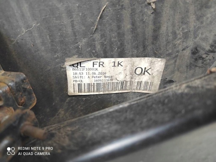 фото №16, Kia sportage iv 4 2015-2018 бампер переднее перед версия bez pdc цвет 1k