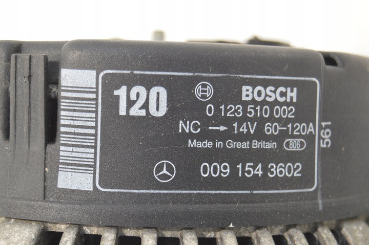 фото №9, Генератор mercedes w140 s клас 0091543602