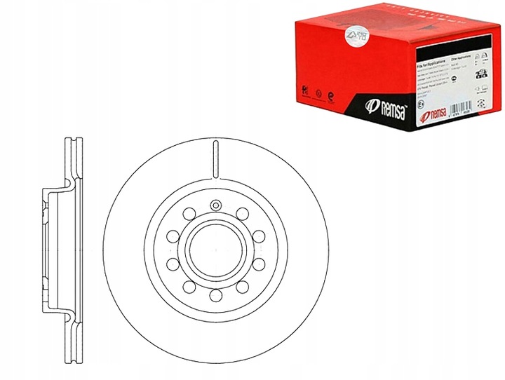 фото №1, Remsa 6647.10 диск гальмівна