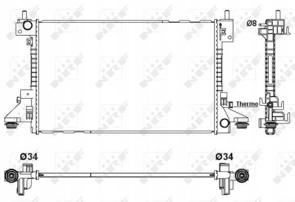 фото №2, Nrf радіаторів chevrolet volt 1,4 11-