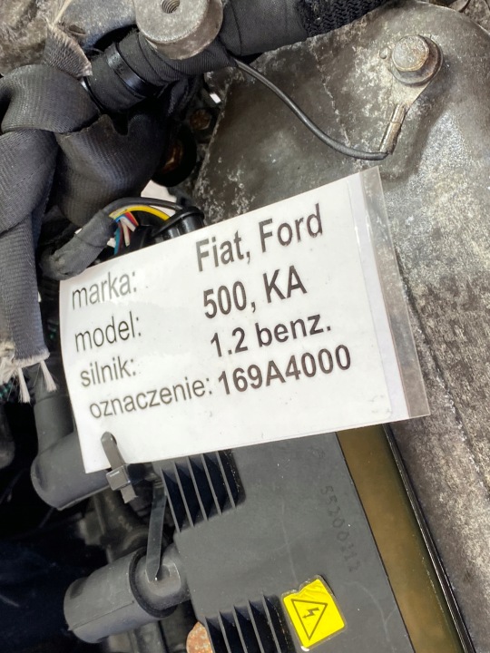 фото №10, Ford ka mk2 08-12 двигатель 1.2 8v 69km 51kw 169a4000 182tys.km