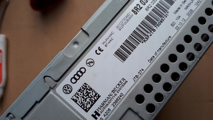 фото №9, A5 8t рестайлінг зчитувач навігації mmi 8r2035666b a4 b8 версія англійська