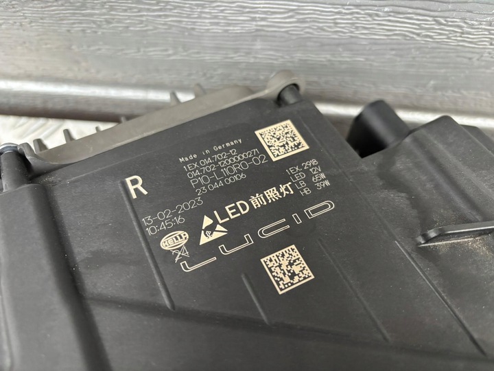 фото №6, Lucid air лампа перед ліва права комплектна eu. p10-l110r0-02 p10-l110l0-02