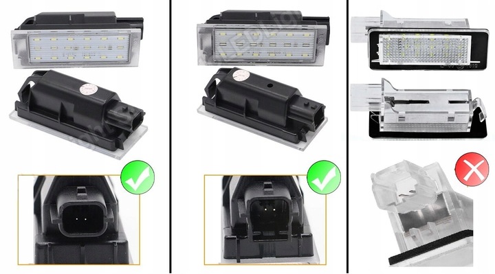 фото №15, Лампочки світлодіодні led номерного знака реєстраційний renault megane ii 2002-2008
