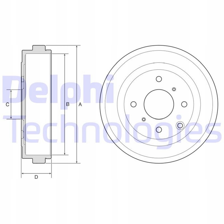 фото №2, Барабан гальмівний bf616 delphi