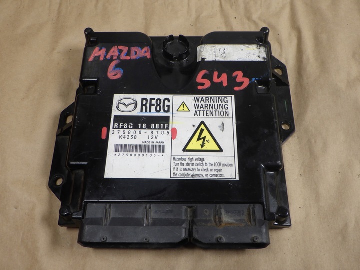фото №1, Блок керування mazda 6 2.0 rf8g18881f 275800-8105
