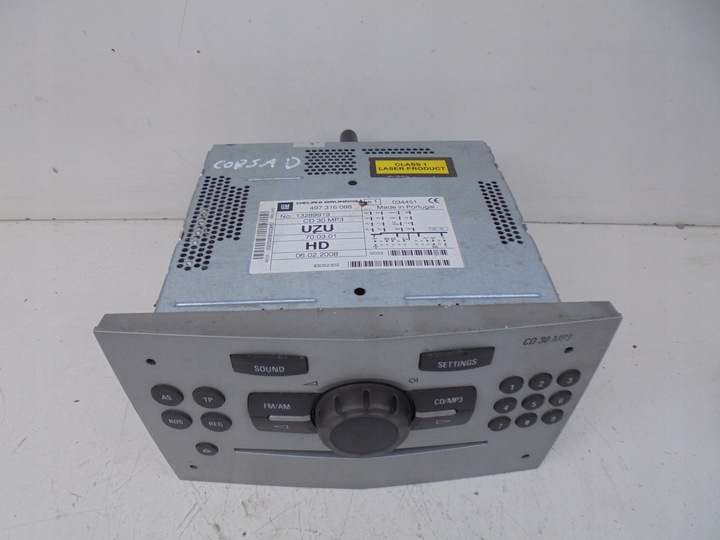 фото №9, Радио заводские 13289919 uzu/hd/ud opel corsa d