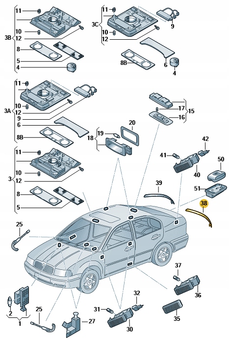 фото №3, Відбивач бампера зад лівий octavia iii універсал 13-17