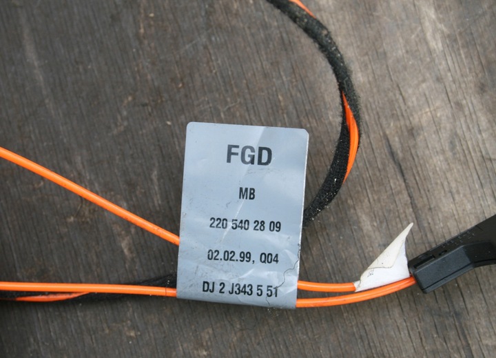 фото №6, Mercedes w220 оптоволокно жгут 3 штекеры