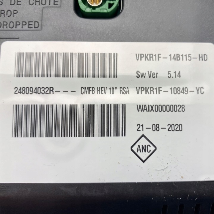 фото №14, Панель приборов renault arkana 1.6 sce 248094032r