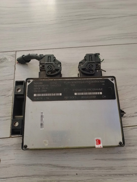 фото №1, Блок керування двигуна 9839587680 9642414580 citroen