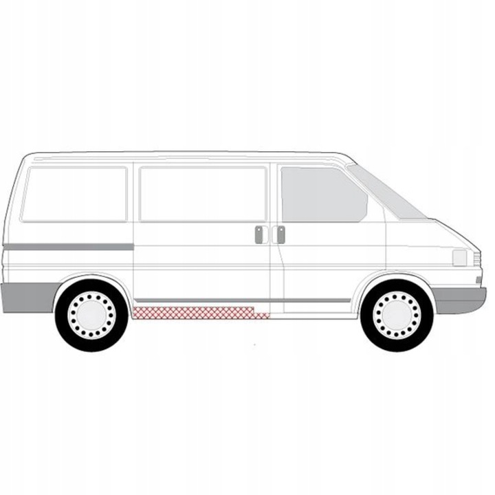 фото №2, Поріг внутрішній правий vw t4 90-03