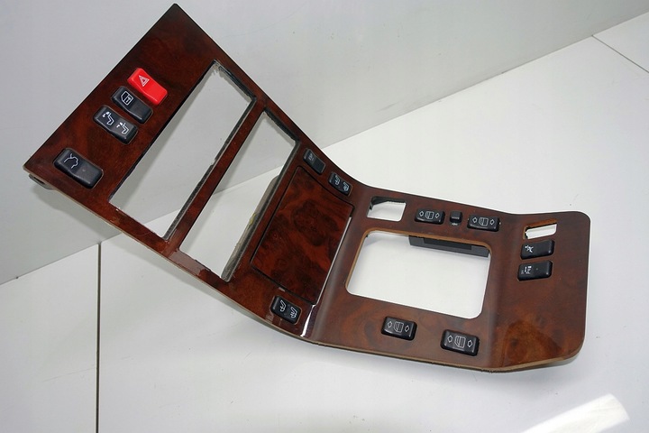 фото №6, Mercedes w140 панель середній рамка дерево рестайлінг cl консоль