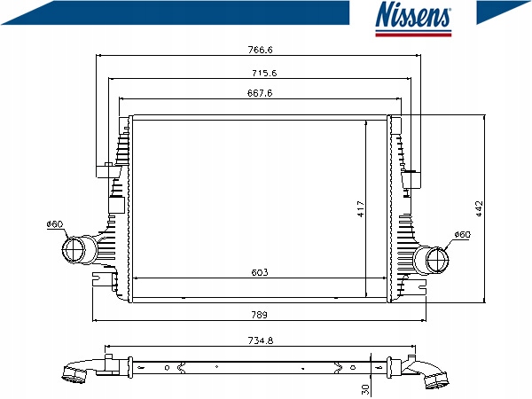 фото №2, Интеркулер alfa romeo 159 2.4 jtdm q4 939