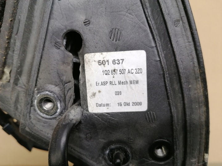 фото №10, Дзеркало ліві vw eos cabrio 10 pin 06-10 lk7x uk