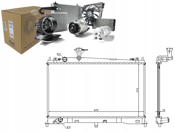 фото №14, Радіаторів двигуна nissens 62462a lf1715200