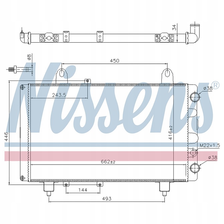 фото №8, Nissens 63561 радиаторов, система охлаждение двигателя