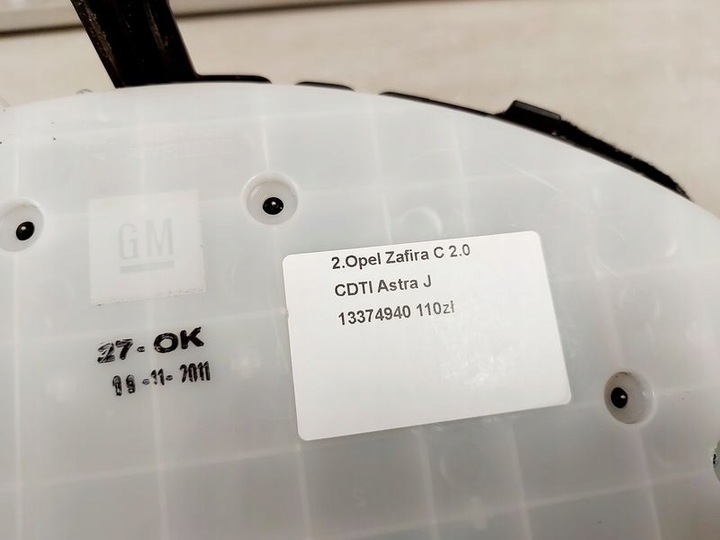 фото №9, Opel zafira 3 iii c 2.0 cdti спидометр приборы obrotomierz eu 13374940