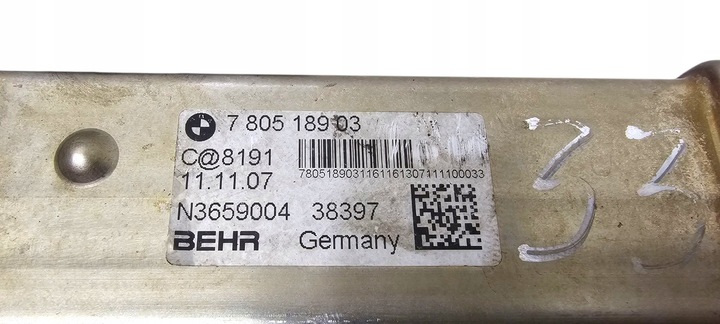 фото №11, Bmw e81 e87 e82 e88 e90 e91 e92 e60 радіаторів вихлопних газів клапан egr n47 7805189