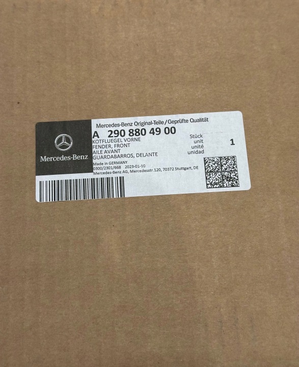 фото №10, Крыло левые перед mercedes amg gt 4-door w290 2909904900 2908810100 oem номер
