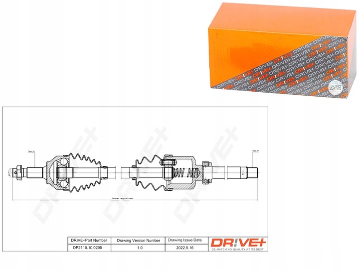 фото №1, Піввісь привідна citroen c5 08- p drive+