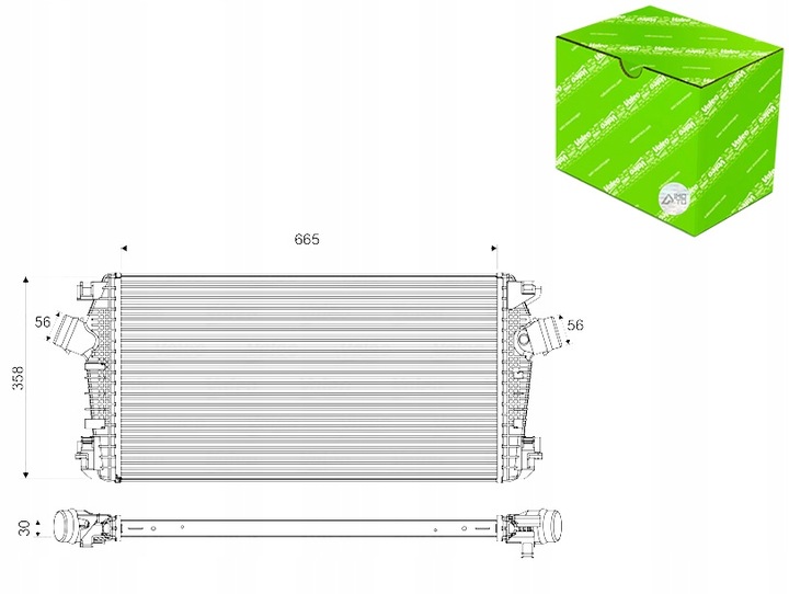 фото №1, Интеркулер bez клапана agr opel astra j astra j gtc cascada zafira c