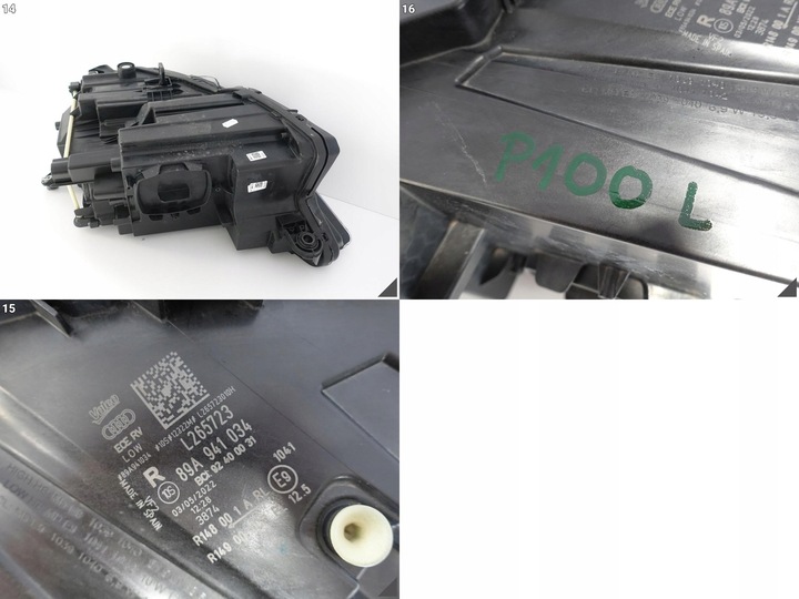 фото №12, Audi q4 e-tron 89a 21- low повний led лампа права eu