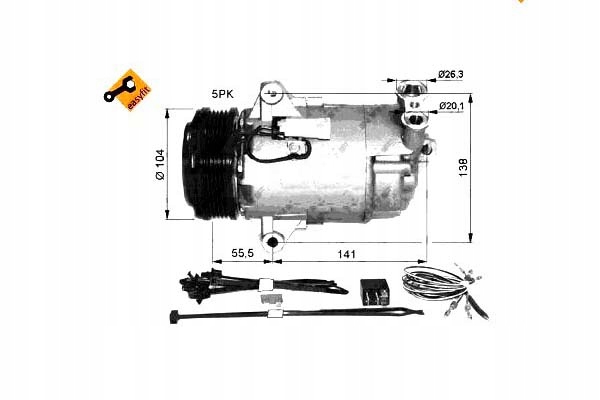 фото №8, Компресор кондиціонер. nrf 32681 компресор, кондиціонер