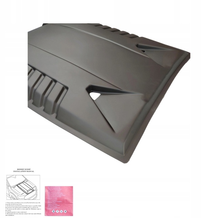фото №6, Защита капота обтекатель do ford ranger tke 2012-2015 чёрный mat