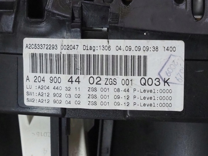 фото №13, Mercedes cls w204 спідометр  прилади 2049004402 англієць