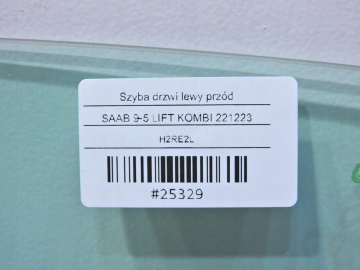 фото №4, Стекло дверь левый перед saab 9-5 рестайлинг