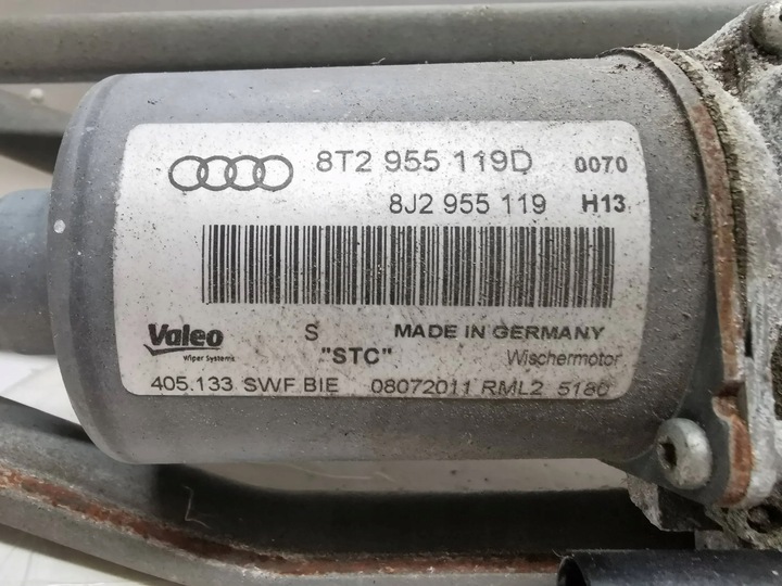 фото №8, Механізми двірник audi a5 8t 8f sb uk 2013 8t2955119d all/w/11
