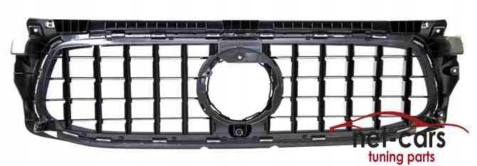 фото №7, Решітка радіатора mercedes glb x247 19- gtr panamericana чорний amg line a45 a35 amg