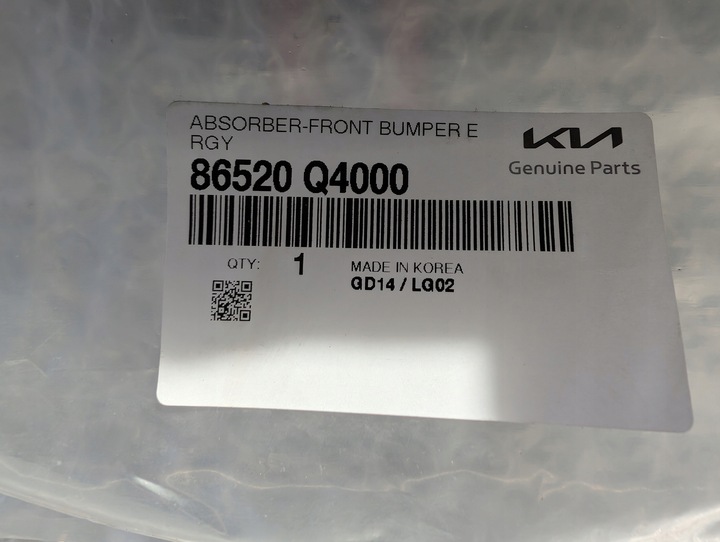 фото №9, Піна абсорбер перед kia e niro e-niro 86520-q4000
