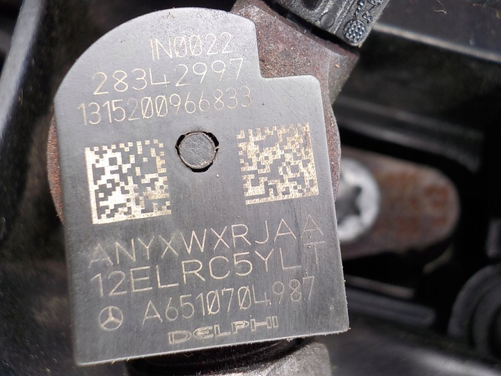 фото №13, Mercedes w212 13r 2.2 cdi двигатель 651924 651.924 форсунки + насос