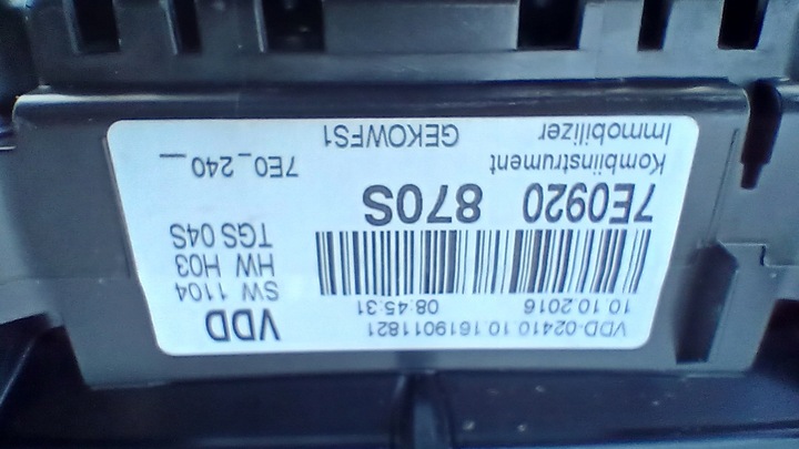 фото №5, Спідометр  манометр vw transporter multivan 7e0920870s