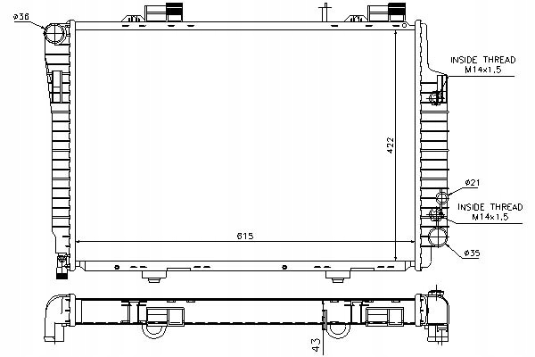 фото №2, Радіаторів двигуна mercedes c t-model s202 c w20