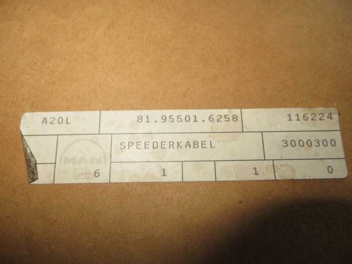 фото №6, Трос газу man 81.95501-6258 oem номер 3800mm