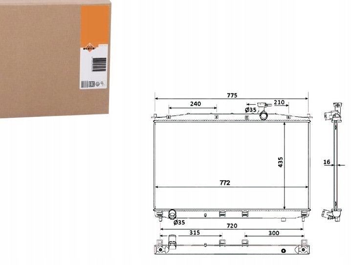 фото №1, Nrf радіаторів hyundai santa fe ii 2,2crdi 2,7 06-1