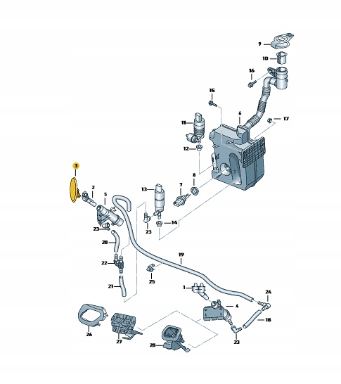 фото №3, Заглушка омывателя фара левая seat leon 5f0807753gru